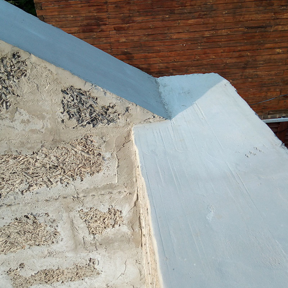 Выравнивающий слой для монтажа обвязочной доски