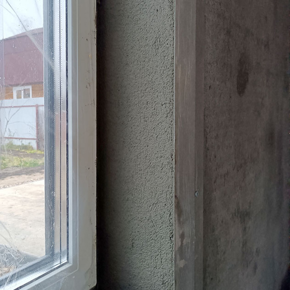 Устройство утепленных штукатурных откосов