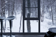 Строительство бани в современном стиле с плоской крышей