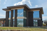 Строительство загородной виллы - отделка фасадов