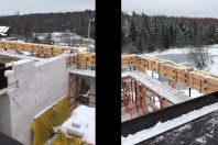 Строительство дома на берегу притока Истринского вдхр.