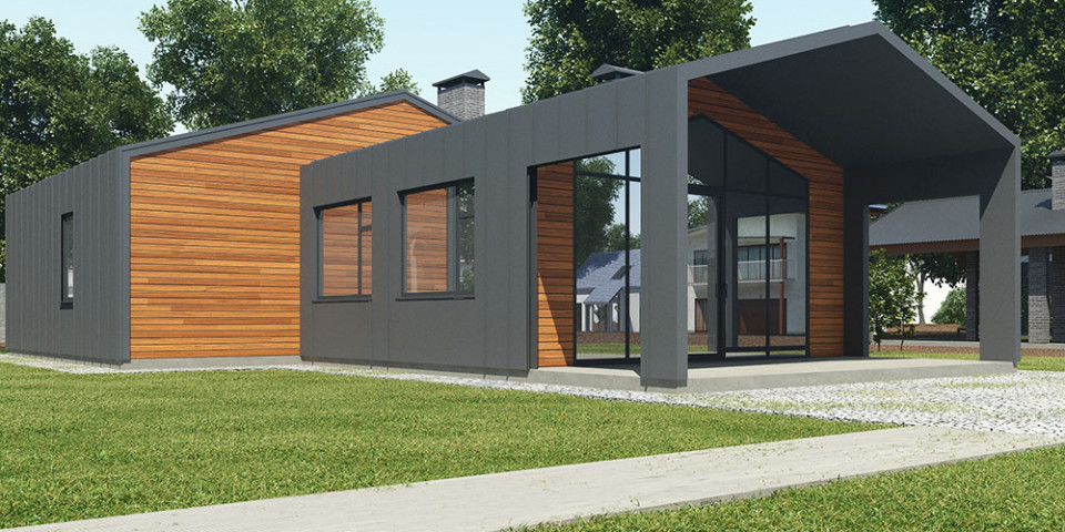 Проект жилого дома на металлокаркасе