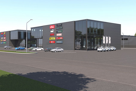 Торговый центр в составе производственного комплекса